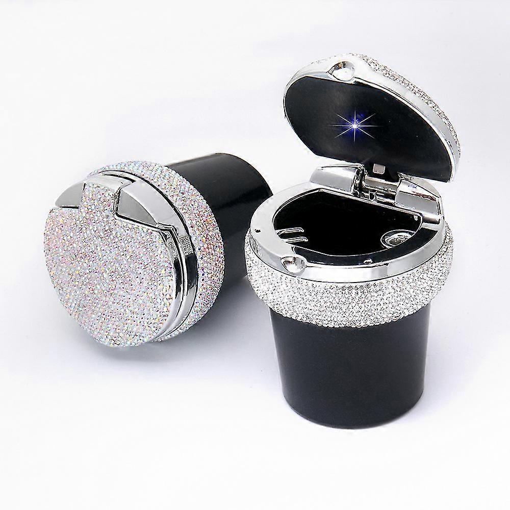 Car Cigarette Ashtray With Blue Led Light Indicator Portable