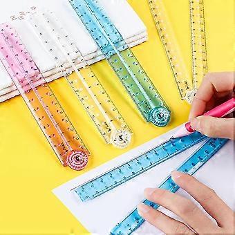 3 Righelli Pieghevoli In Plastica - 15.2 Cm, Goniometro, Con Scale CM E Pollici, Per Scuola E Ufficio