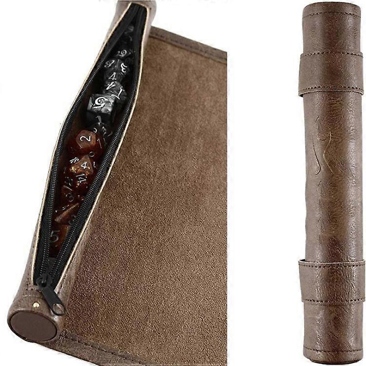 Dungeon Dice Bag and Leather Dice Track, 2 in 1, Dice Bag and Tray + Dice Set, Dungeons and Dragons, D&D, Dungeons and Dragons, DND, RPG, Role Playing