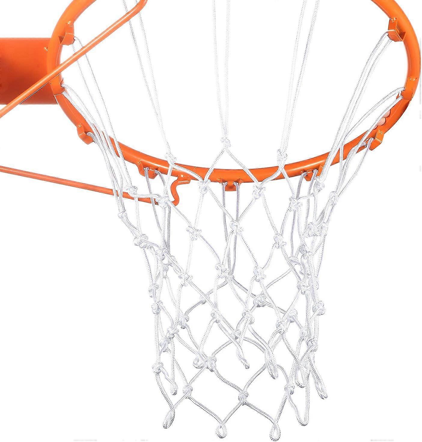 Replacement all-weather basketball net, compatible with standard indoor or outdoor basketball hoops