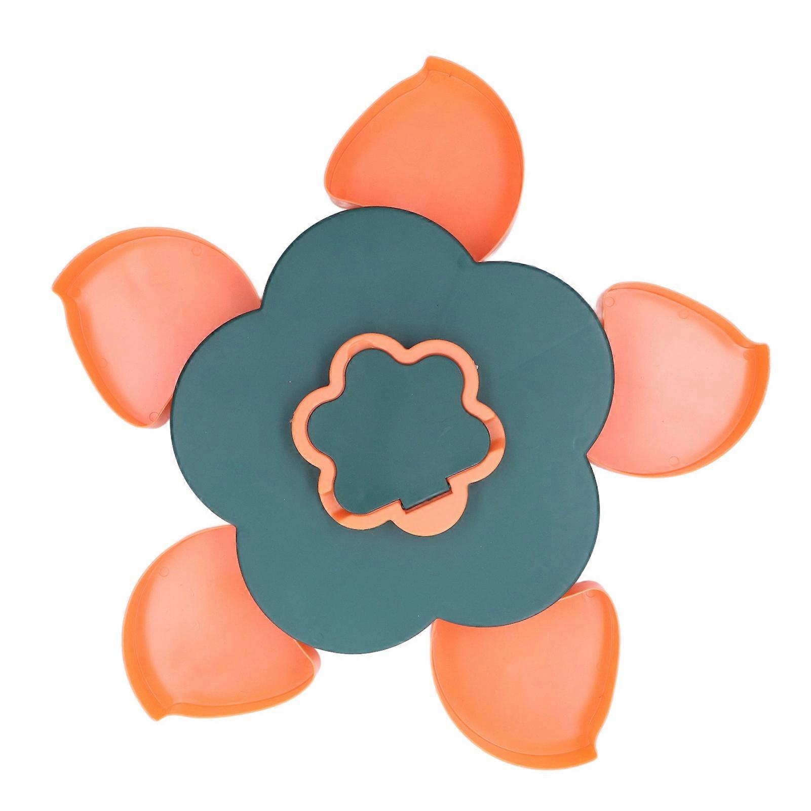 Snack Serving Tray Multifunction Large Capacity Flower Shape Nut Candy Serving Container compatible with Home Monolayer
