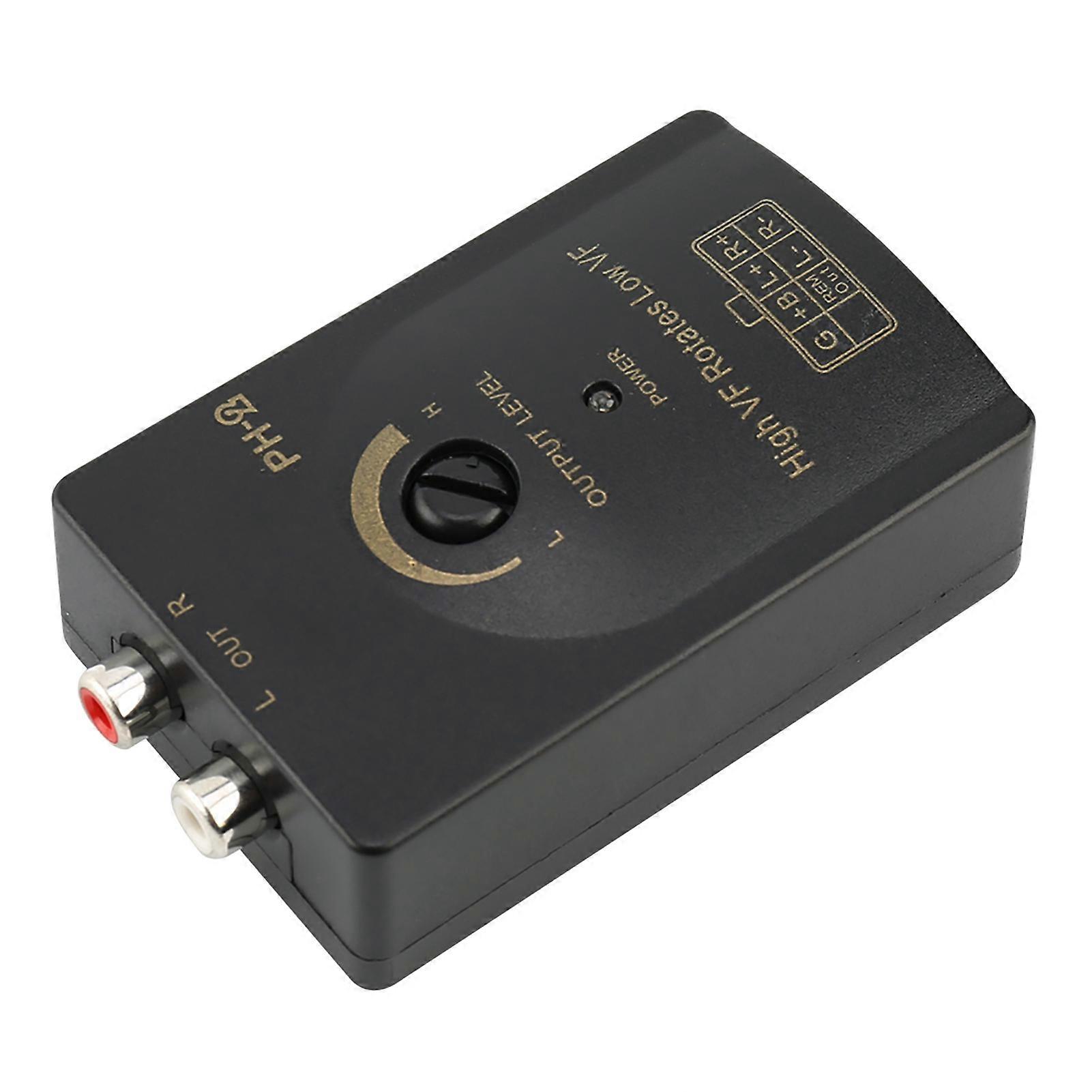 RCA Output High to Low Level Converter with Delay Function compatible with Auto Car Stereo Speaker
