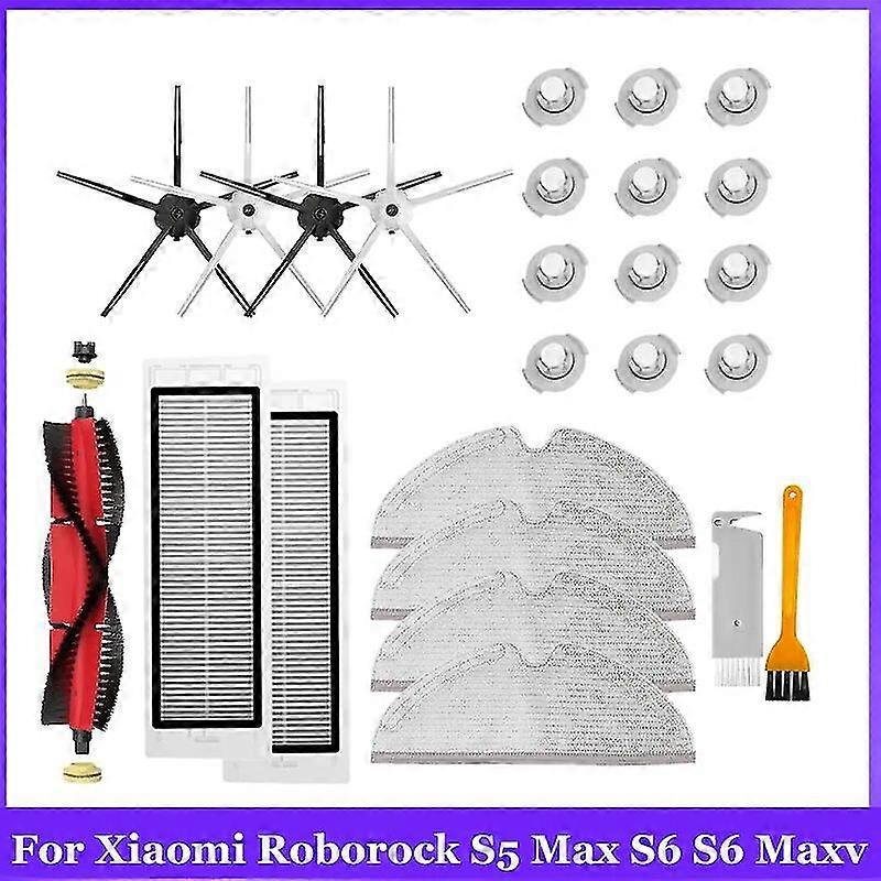 Vynikající pro Xiaomi Roborock S5 Max S6 S6 Maxv Sada pro výměnu vysavače Válečkový kartáč Hepa filtr Mop Hadřík Příslušenství Náhradní díly
