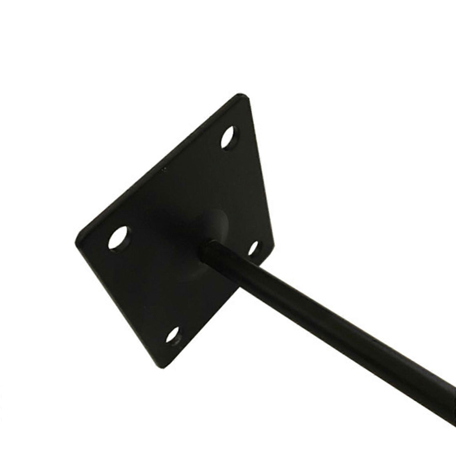 Wall-Mounted Blue Ball Soccer Display Rack (Black, No Screws)