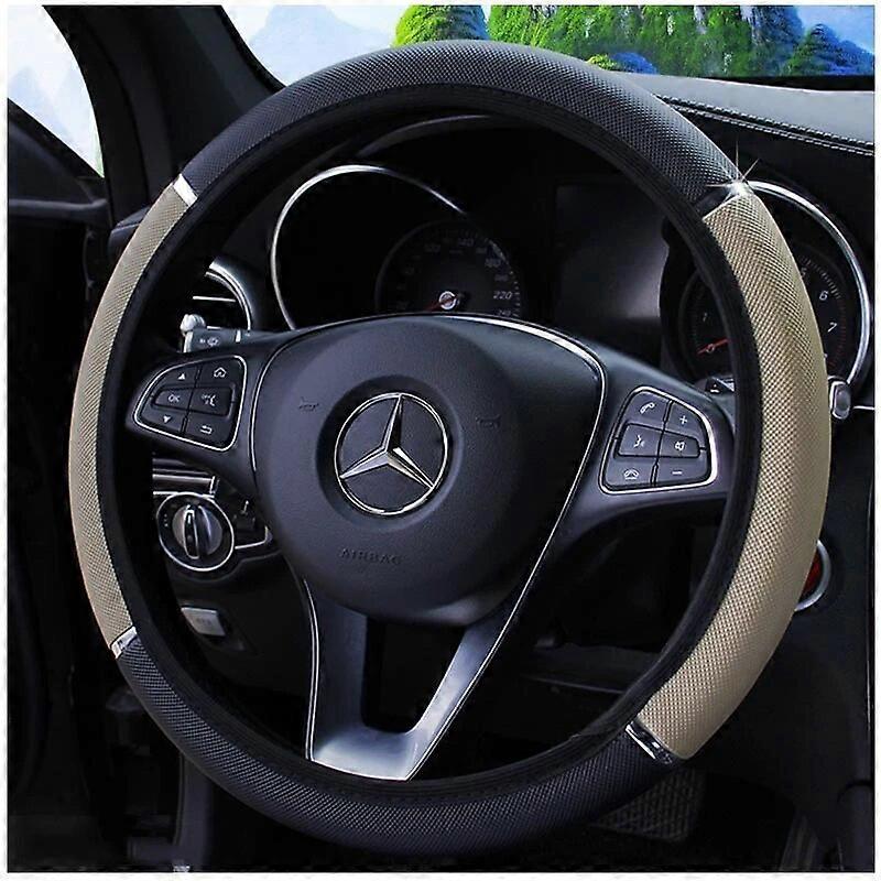 38CM Auto-Lenkradabdeckung Auto-Lenkrad-Geflecht auf der Lenkradabdeckung Volante Universal Auto-Lenkradabdeckung