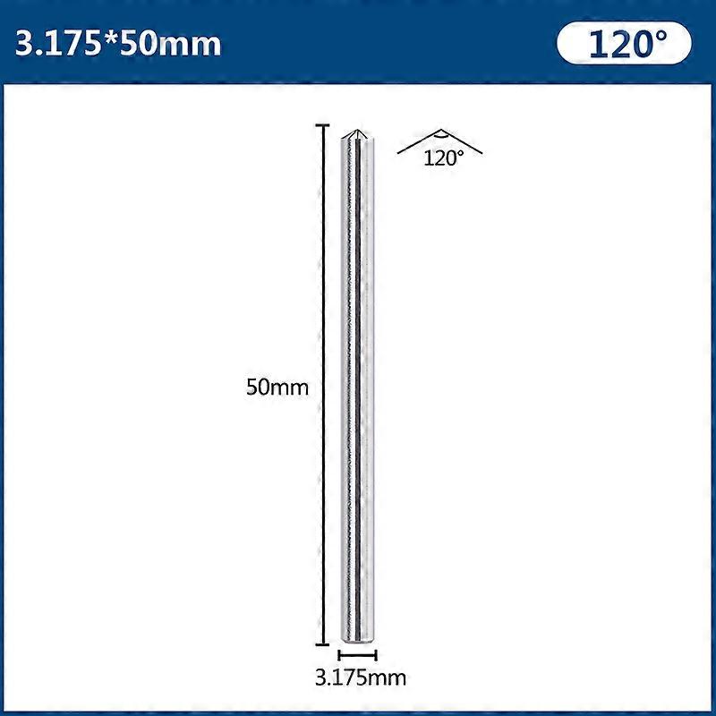 Diamond Engraving Bit 3175mm 60 90 100 120D CNC Diamond Point Carving Milling Tool Cutter for Metal Stone Cutting Tool