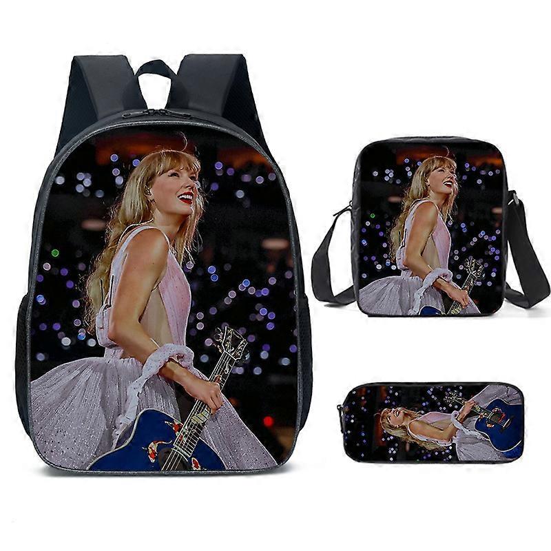 Cartoon Taylor Swift Zaino Per Bambini Studenti Delle Scuole Elementari E Medie Borsa A Tracolla Borsa A Tracolla Set Di Tre Pezzi 28 -HGDMV