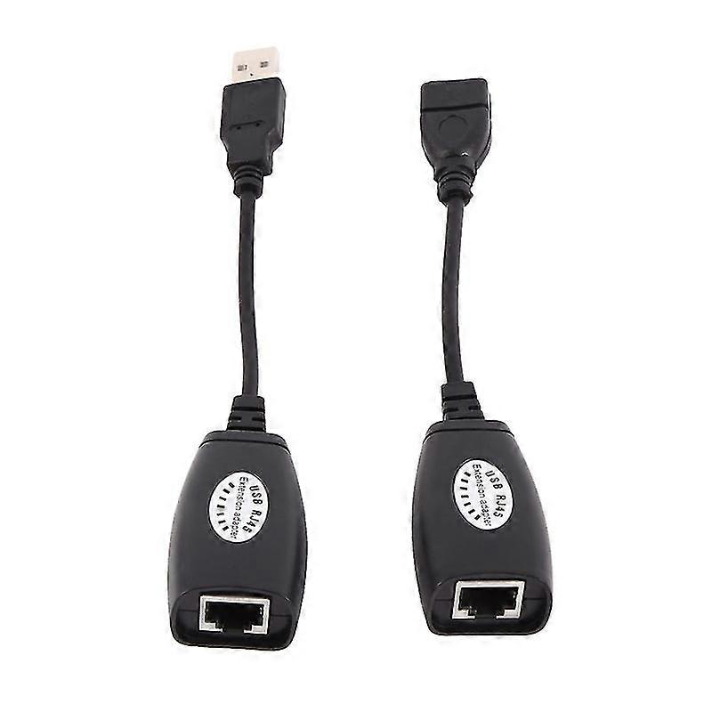 Usb hone till Cat5 Cat6 Rj45 Lan Extender Förlängningskabel Adapter Set