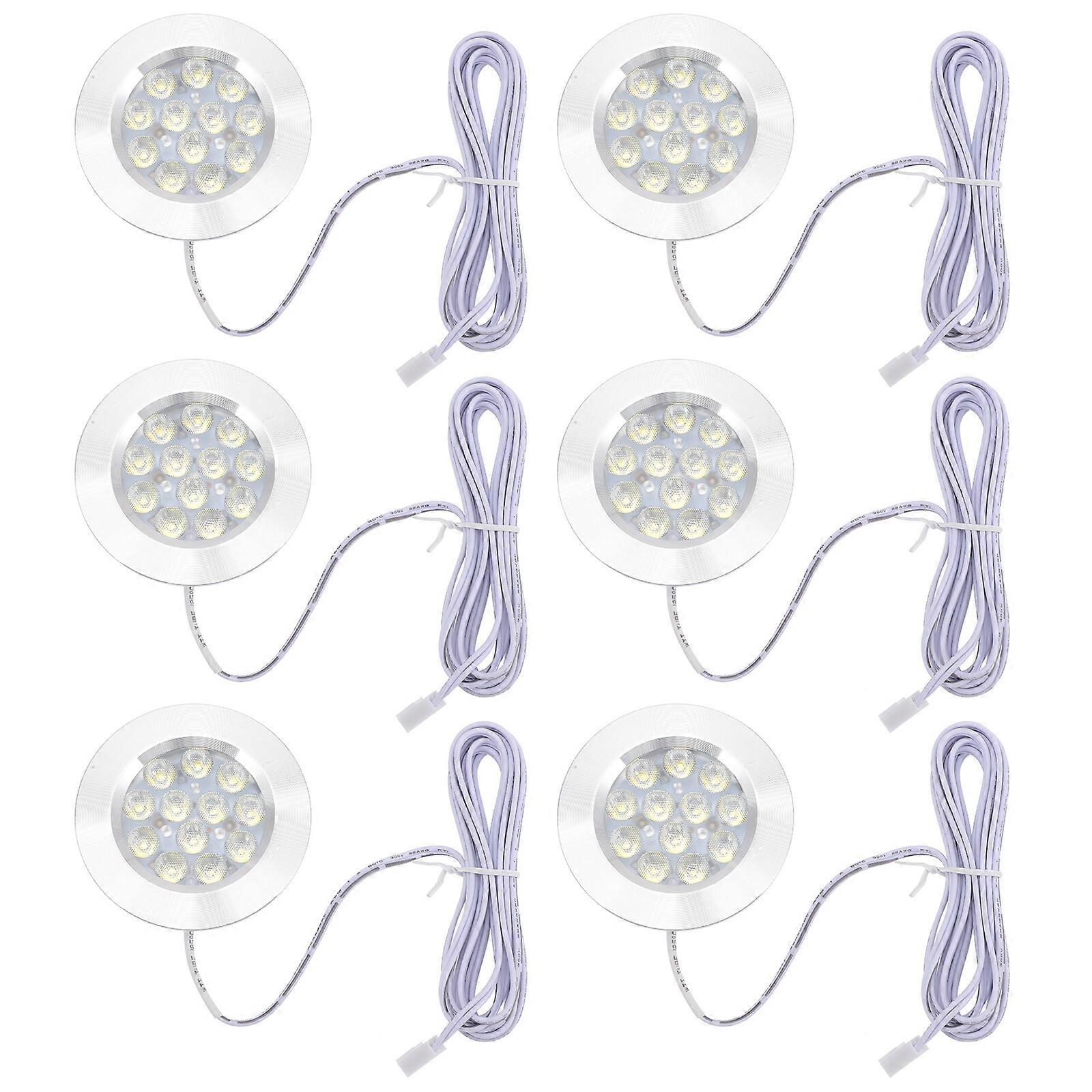 6Pcs Recessed Ceiling Downlight LED RV Camper Recessed Ceiling Light LED Recessed Downlight