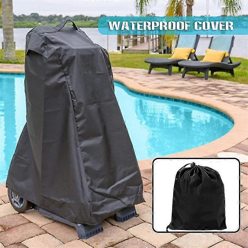 Portable Automatic Pool Cleaner Cover Multipurpose Waterproof Protective Cover For Robotic Pool1pcs-Black