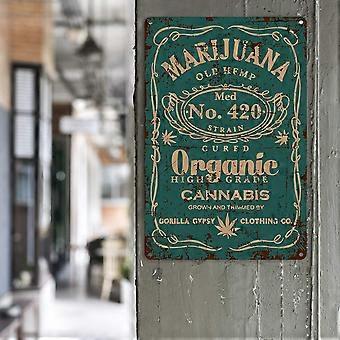 Insegna In Metallo Vintage Per Parete, Moto E Birra, Decorazione Per Bar, Taverna, 30,5x20,3 Cm