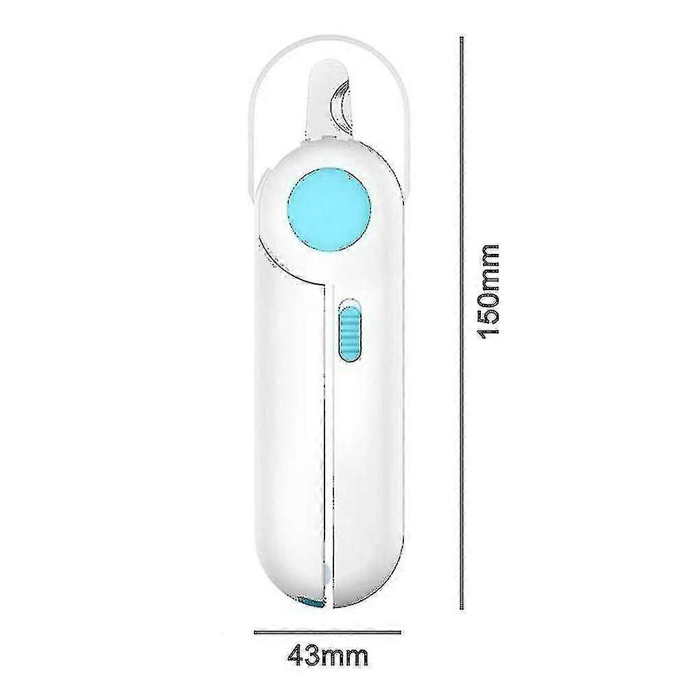 Professional Dog Cat Pet Nail Clippers With Led Light (blue) Blue