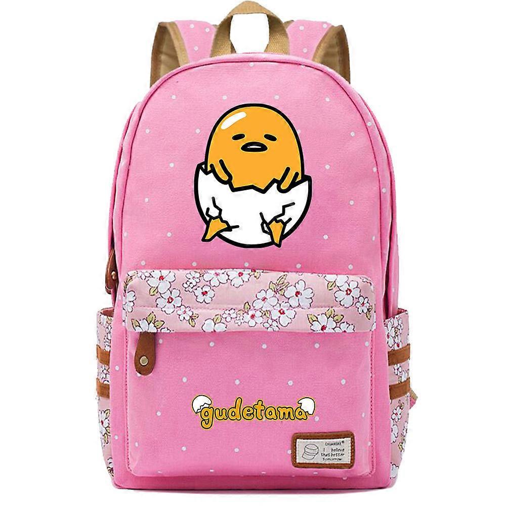 Tecknad äggula bror skolväska - Super söt lat äggdesign för tonårsflickor, perfekt för grundskole- och gymnasieelever av hög kvalitet