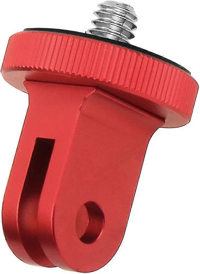 Camera Mount Adapter, Metal Mount Adapter, Conversion Adapter Tripod Mounting For Camera Compatible With Any Other Action Cameras(2pcs, Red)