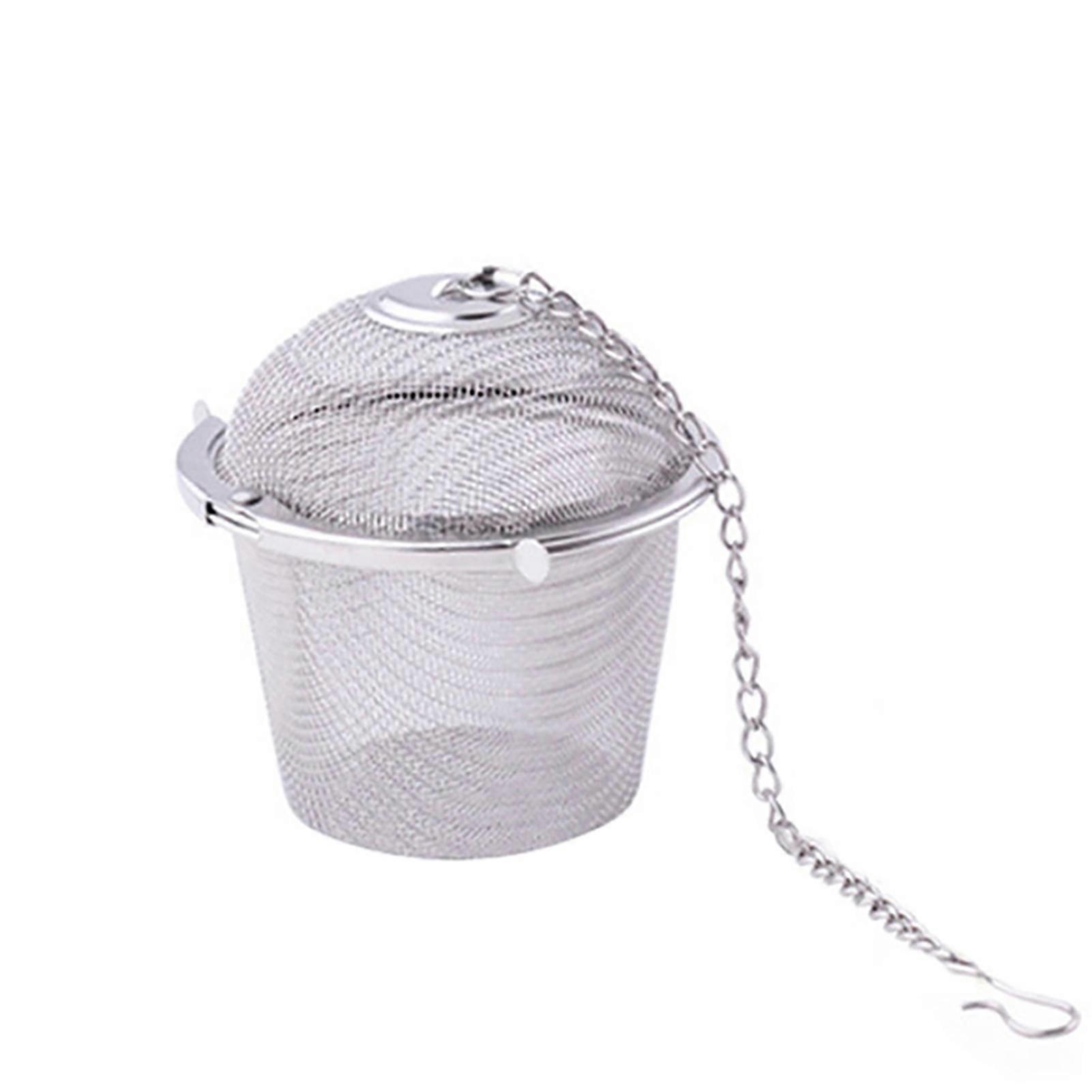 Teesiebfilter mit hängendem Kettengittersieb Edelstahl-Edelstahl-Sieb Teesieb für die Küche