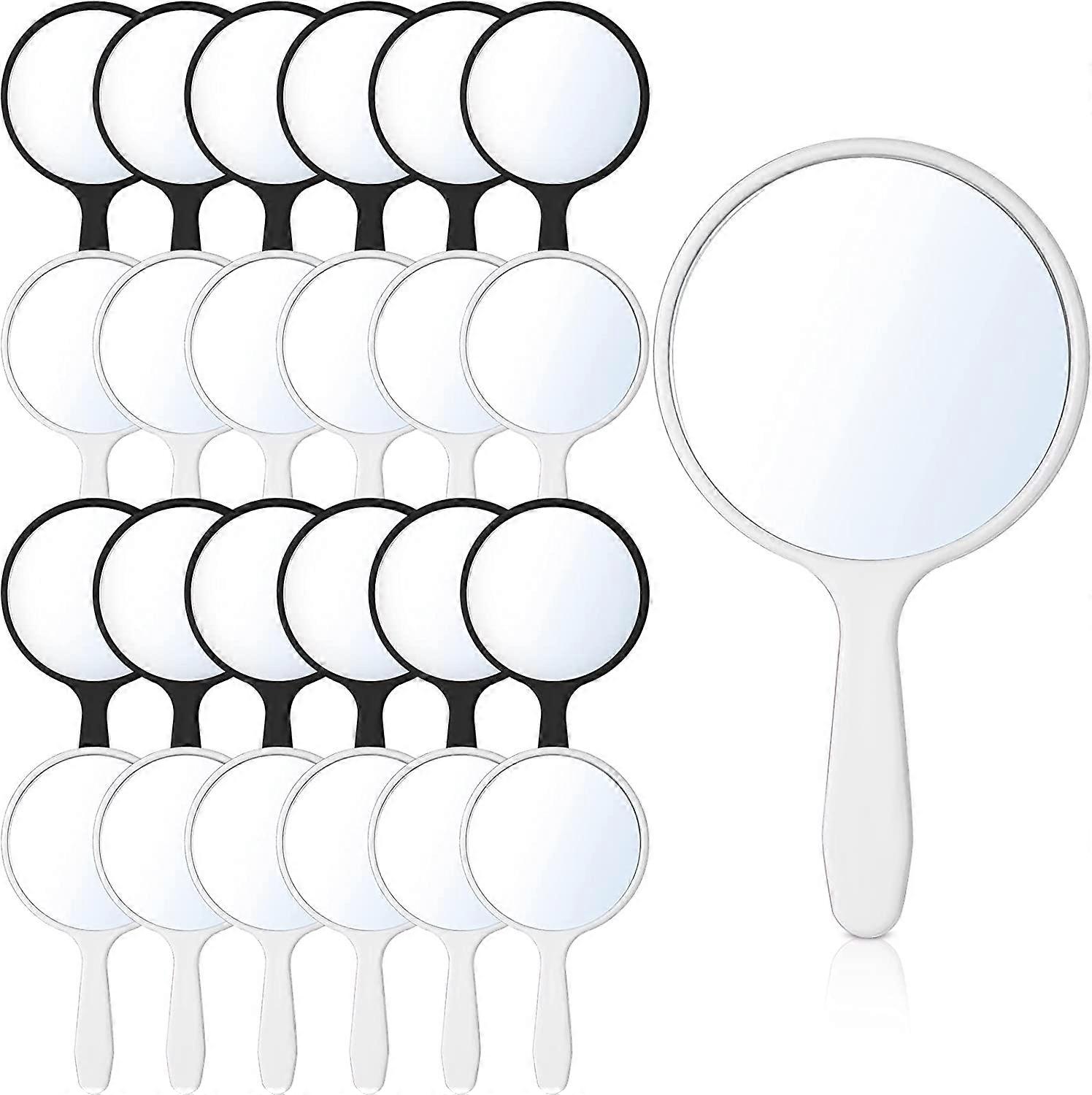 25 Pcs Handheld Compact Portable Round Mirror