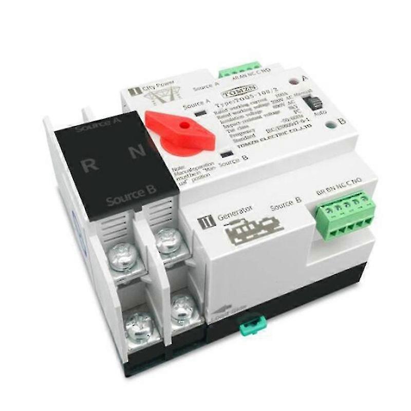 Din Rail 2p Ats Dual Power Automatic Transfer Switch Electrical 63a Boris