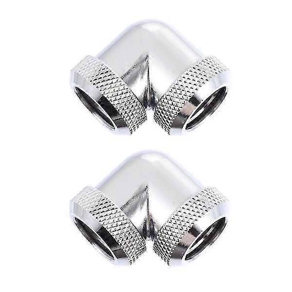 2pcs Brass Fitting For Computer Water Cooling 90 Degree Rotary Extender Supply