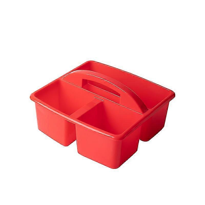 Plastic Portable Craft Storage Organizer Caddy Tote, Divided Basket Bin With Handle For Craft