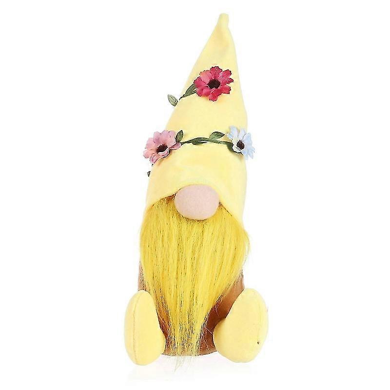 Spring Flowers Gnome Easter Gnomes Handmade Shelf Sitters Tomte Swedish Gnome Nisse Scandinavian Plush Elf Dwarf Doll Home Decoration