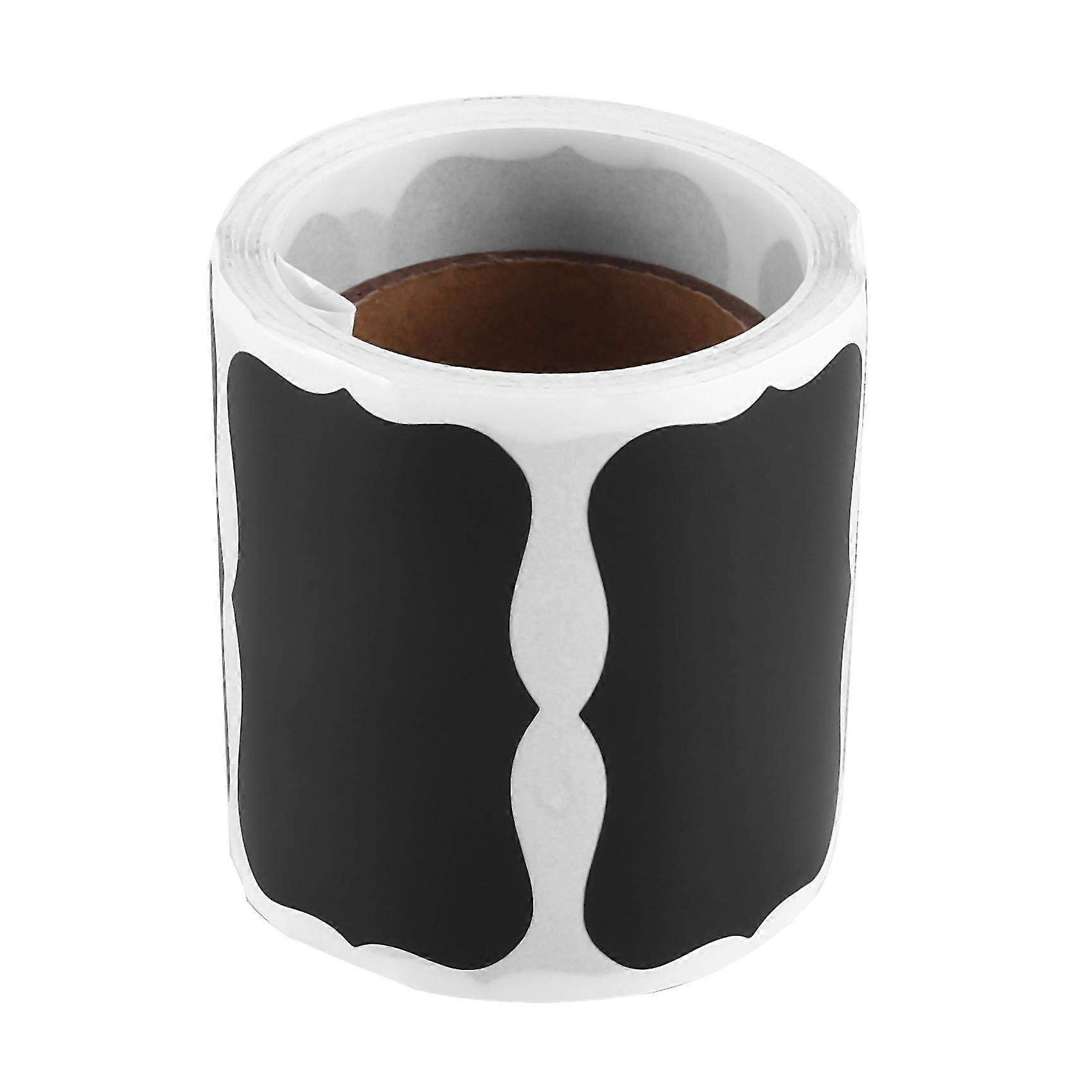 Wavy Shape Chalkboard Labels ,erasable Reusable Rectangle Blackboard Stickers With 1 Liquid Chalk P