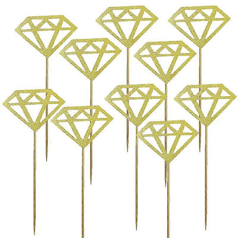 Pack Diamond Cupcake Toppers