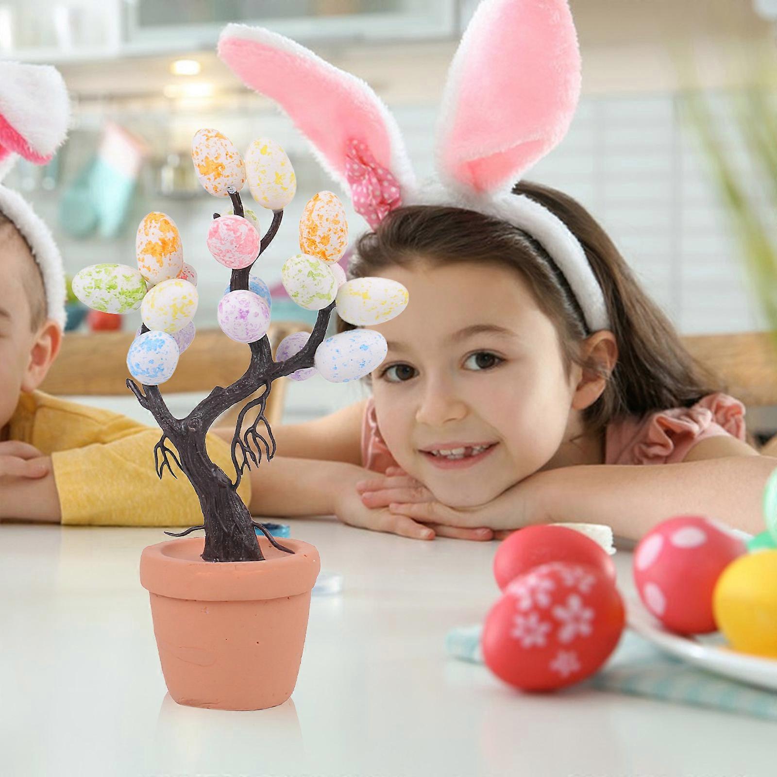 Decorațiuni în ghiveci de pom de Paște