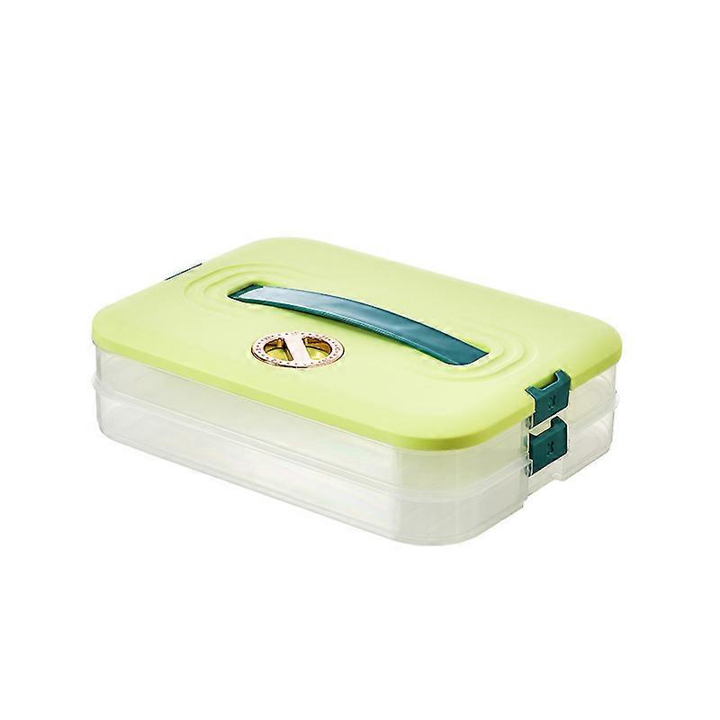 Large Capacity dumpling box portable storage box with timing multi-layer combination storage box kitchen refrigerator wonton box