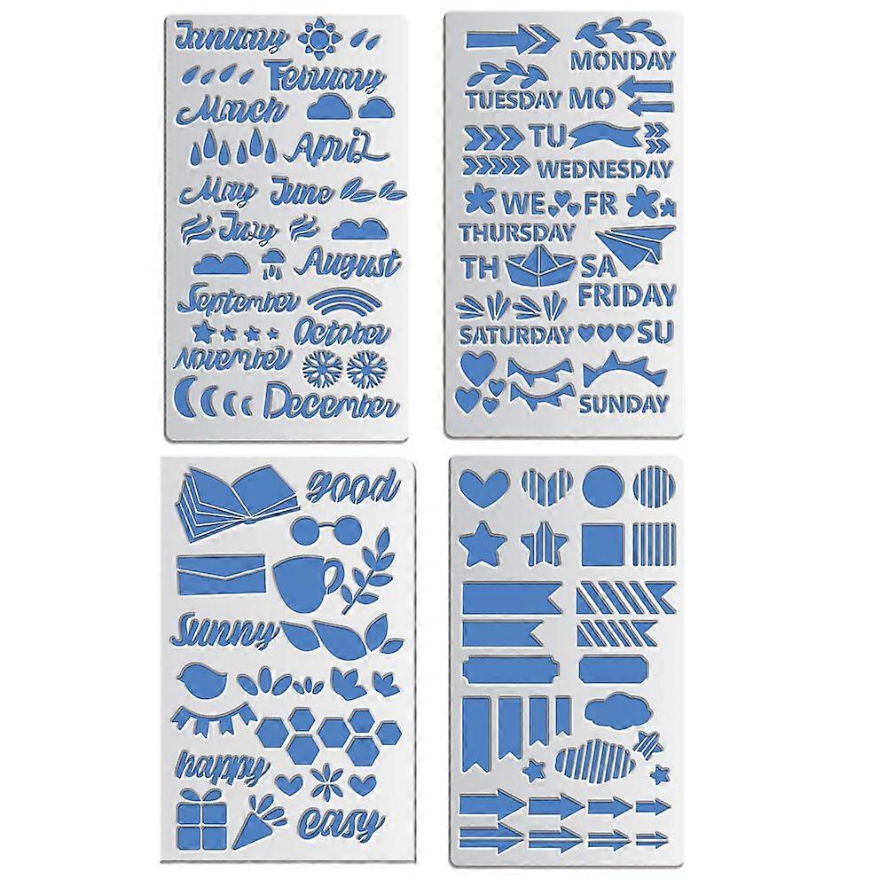 Stainless Steel Cutting Dies with Steel for DIY Scrapbooking/Photo Album Decorative Embossing DIY Paper Card Word Patterns/Geometric Pattern Word 10.1