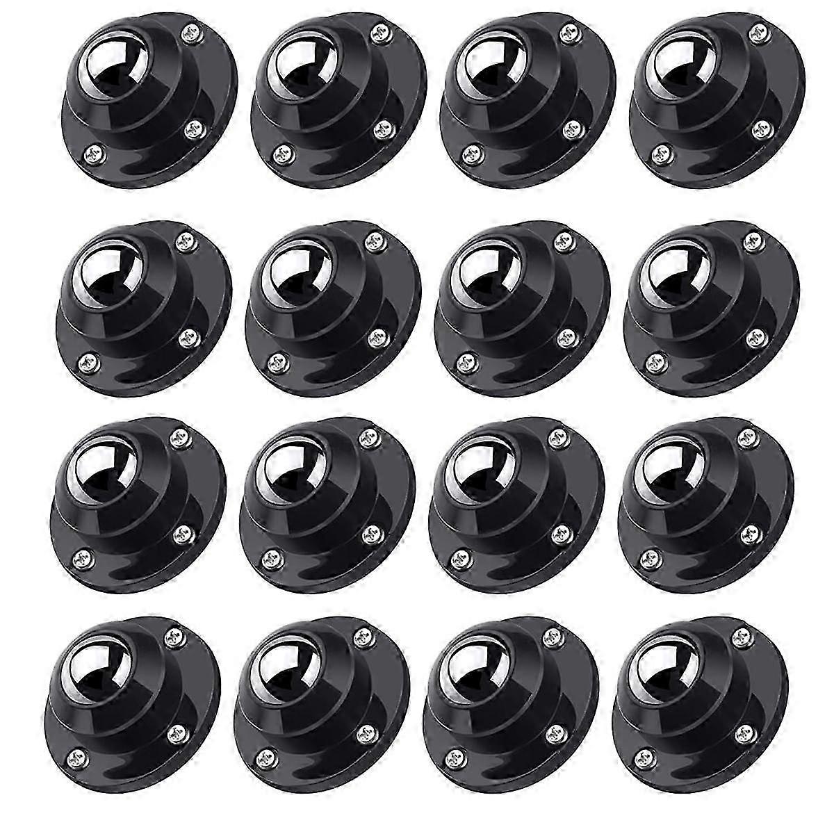 16pcs1Inch Self Adhesive Caster Wheels for Furniture,28LBS Load Capacity, Swivel Wheels for Small Ap
