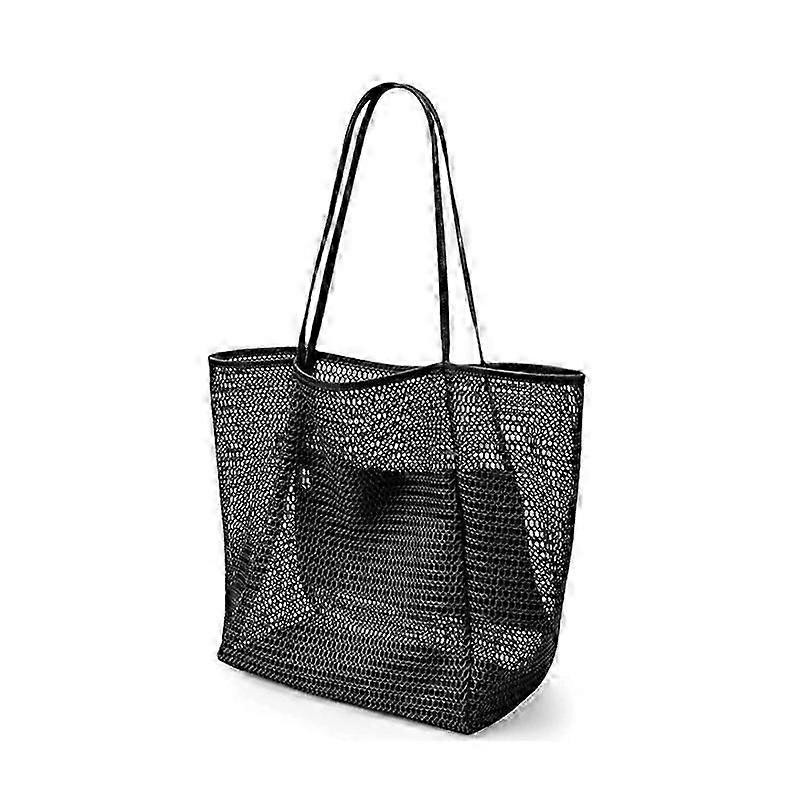 Mesh Beach Tote Womens Multifunctional Shoulder Handbag