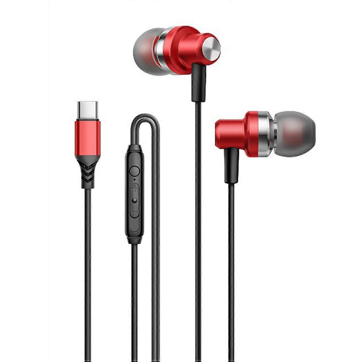 Wired Headphone Digital Decoding Type-C Bass Heavy Wire Phone Headset Home Supply