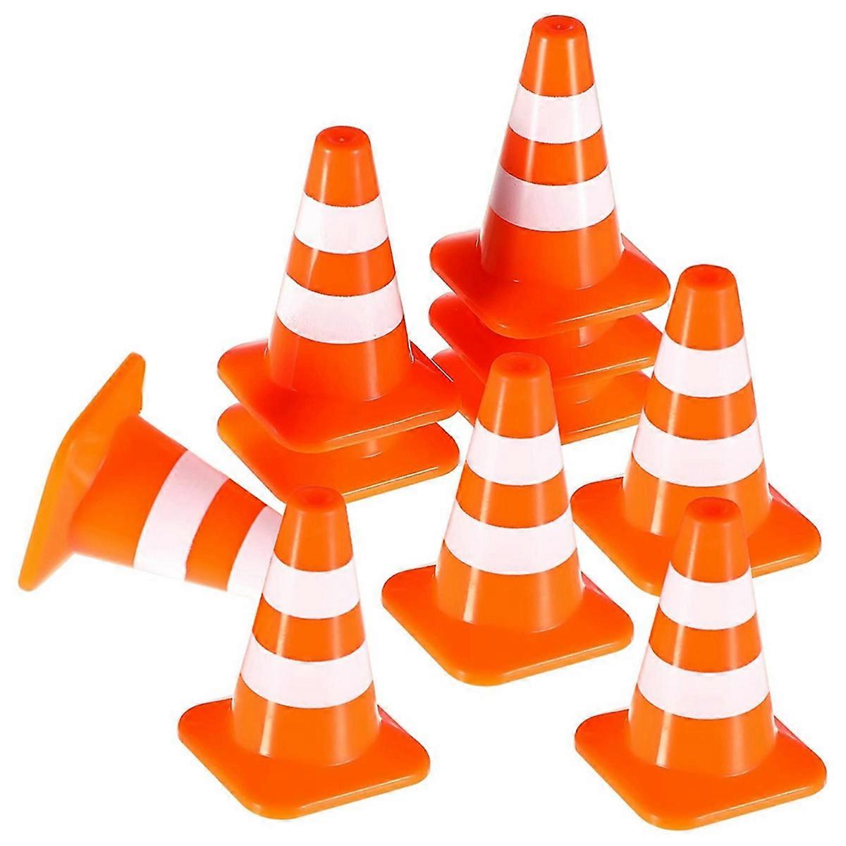 Mini forgalmi kúpok 10Db miniatűr útkúpok Építési kúpok gyerekek Közlekedési kúpok Közlekedési táblák T