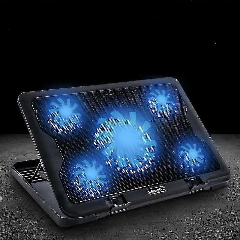 Laptop Cooling Pad 5 Fans Up To 17.3 Inch Heavy Notebook Cooler