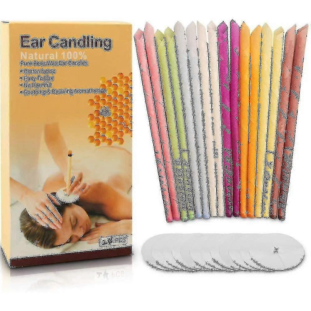 24pcs Ear ,beeswax Hollow C Candling