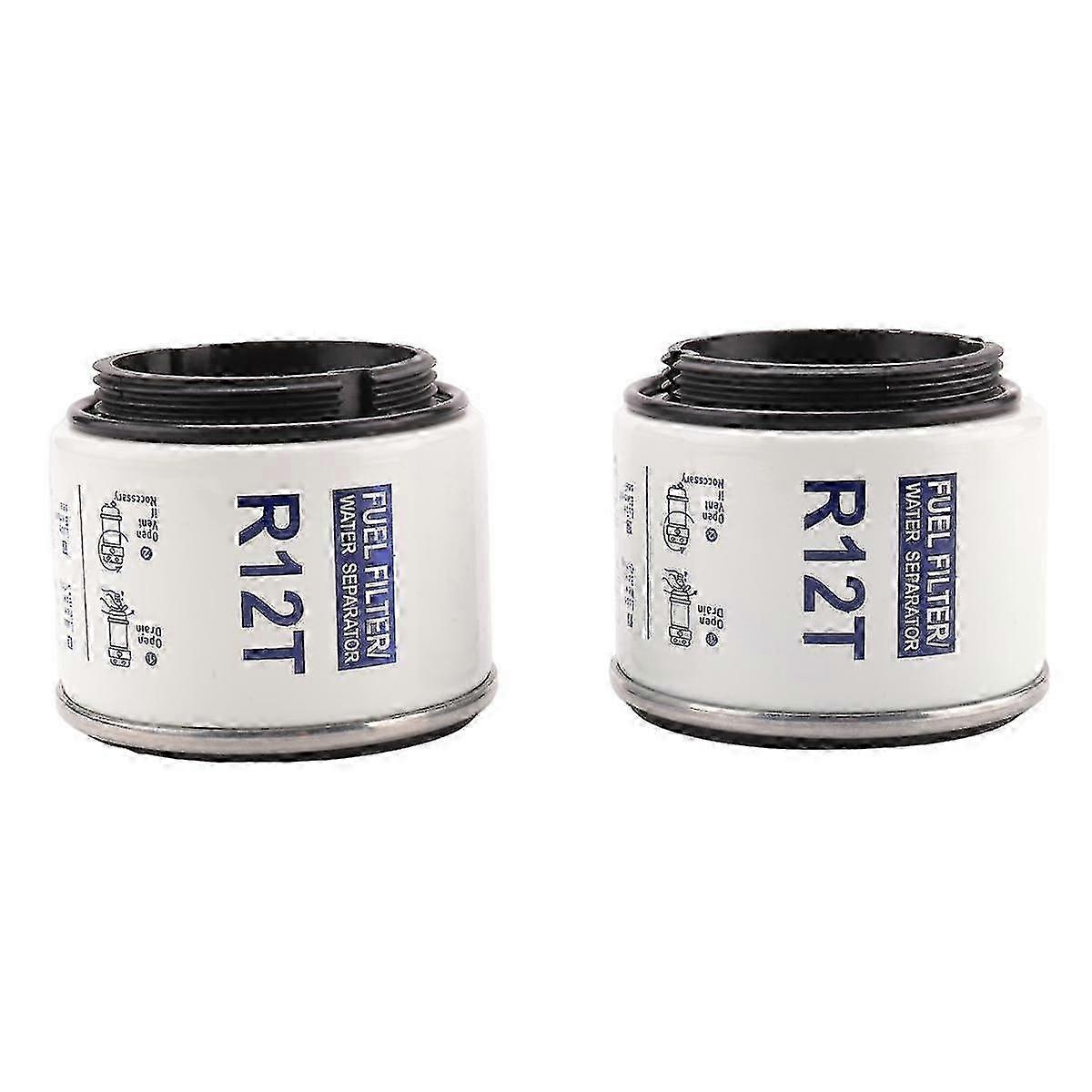 2Pcs for R12 R12S R12T Racor 140R 120At S3240 Npt Zg1 / 4-19 SFC-8801-10 Fuel Water Separator Filte