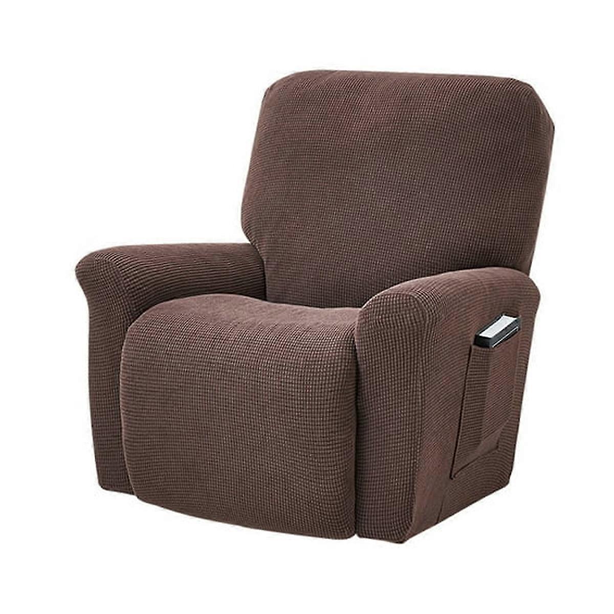 Stretch Recliner Cover Elastic Full Coverage Solid Color Sofa Cover Replacement