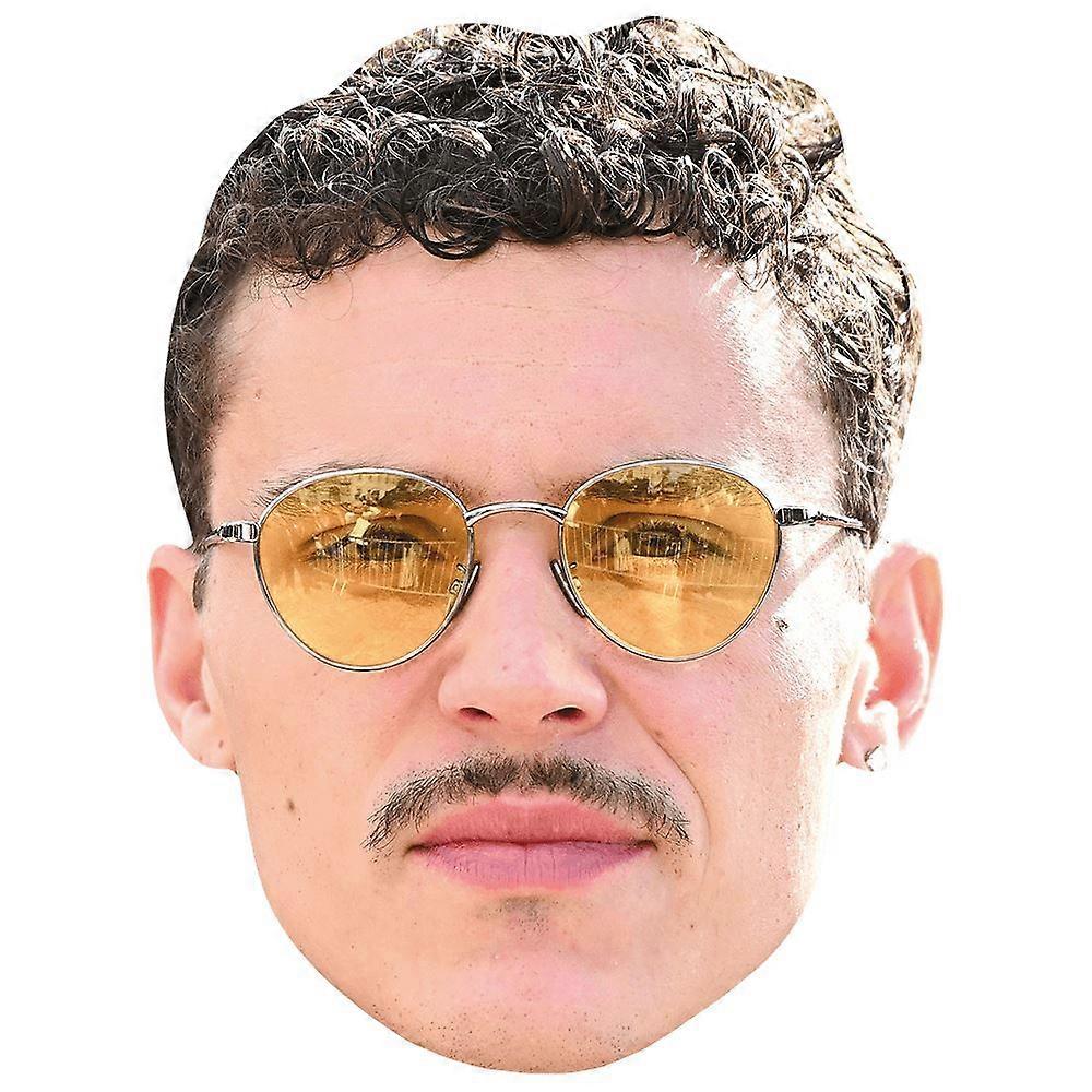 Aron Piper (Glasses) Celebrity Mask, Flat Card Face