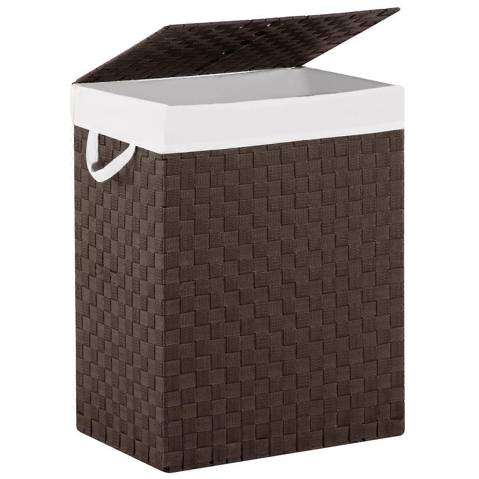 Handwoven Laundry Hamper with Removable Liner