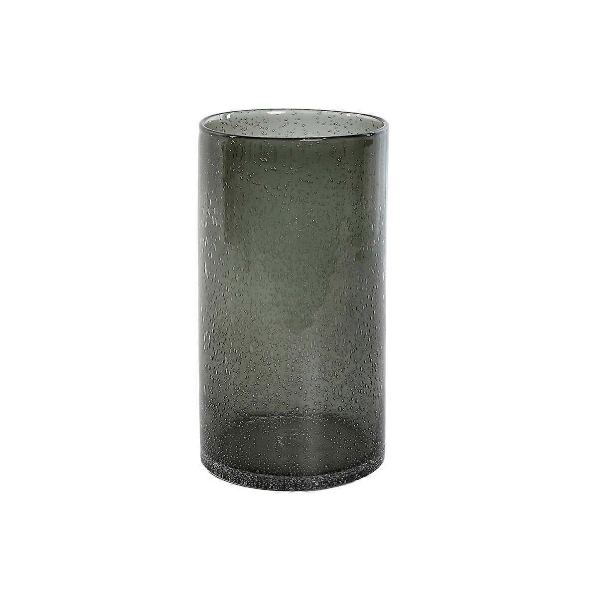 Vase Home ESPRIT Green Crystal Modern 13,7 X 13,7 X 25,6 cm