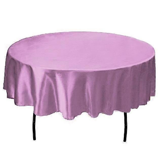 European Tablecloths Solid Round Satin Color Tablecloth Table Cover For Birthday Hotel Home Wedding Party Decorations