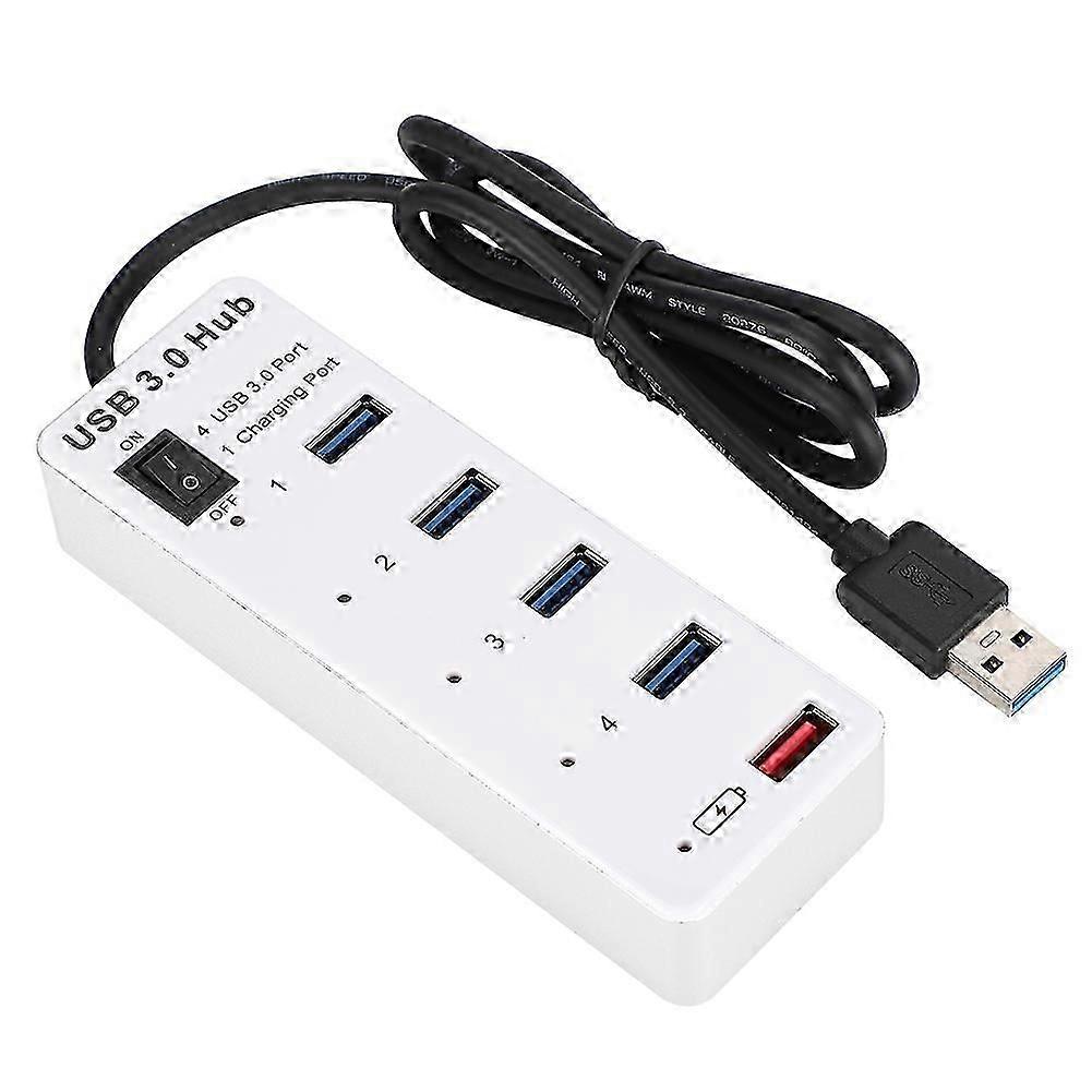 Byl-3011 Usb3.0 4 High Speed Hub Usb Charging Interface Computer Accessory White