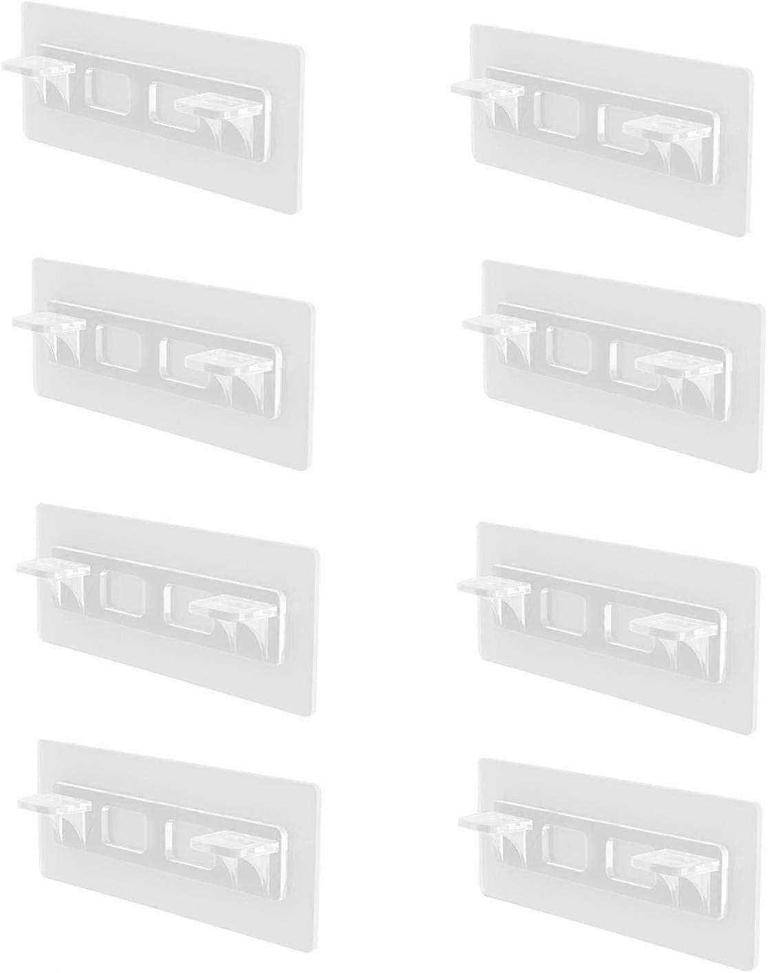 Adhesive Partition Support Nails Without Punching, Wardrobe Partitions, Layered Support Partitions, Fixed Hooks, Strong Capacity8 PCS