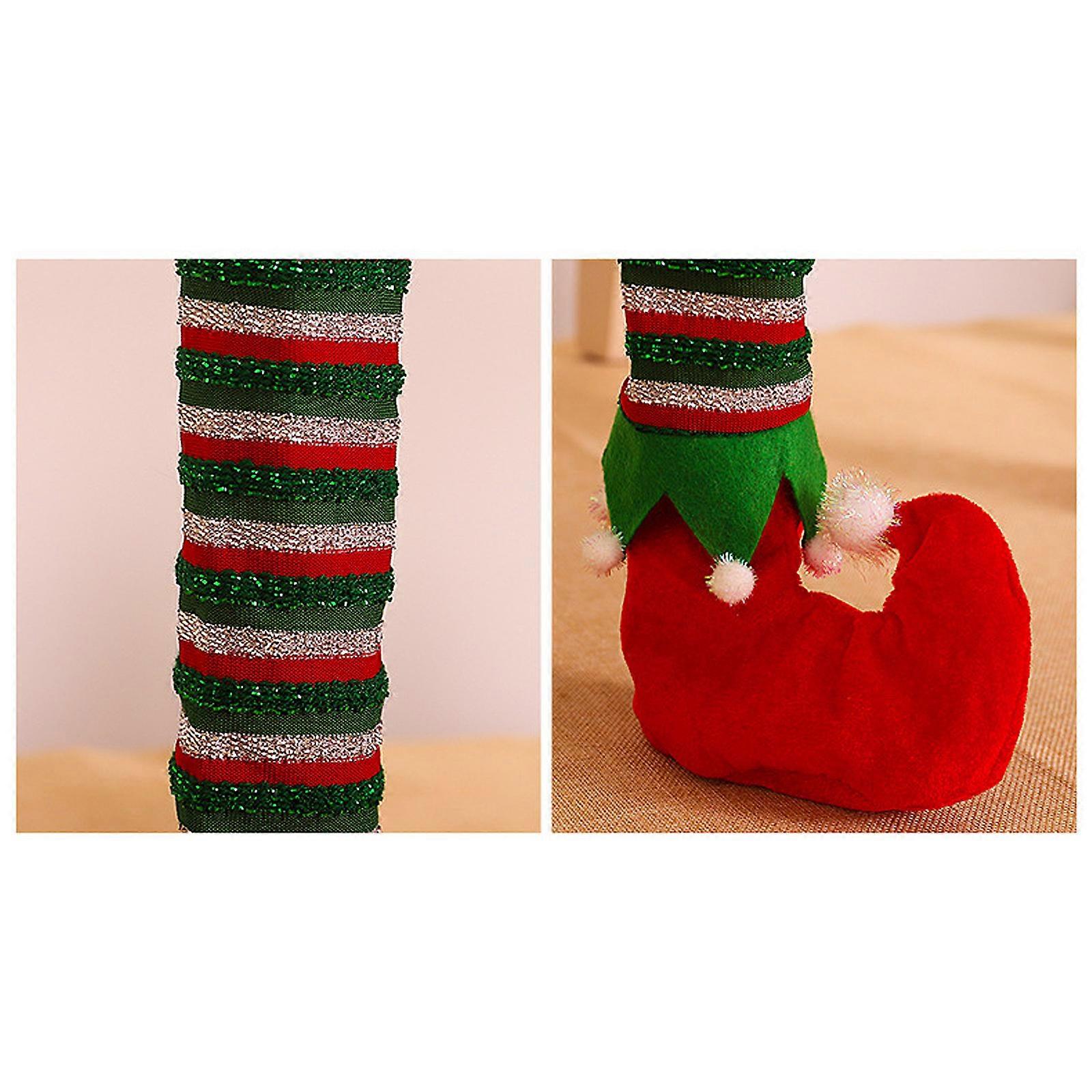 Christmas Elf Table and Chair Leg Covers, Decorative Plush Toys ...