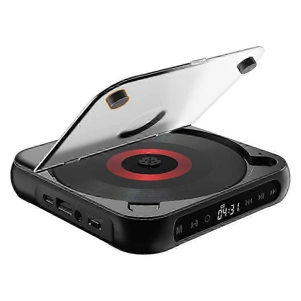 Portable CD Player Bluetooth-Compatible Speaker CD Players LED Screen USB AUX Playback Car CD Player Memory Function for Home