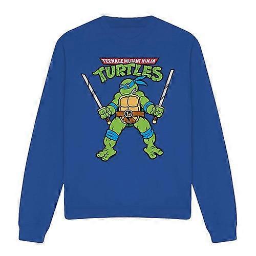 Teenage Mutant Ninja Turtles Unisex Adult Leonardo Retro Sweatshirt