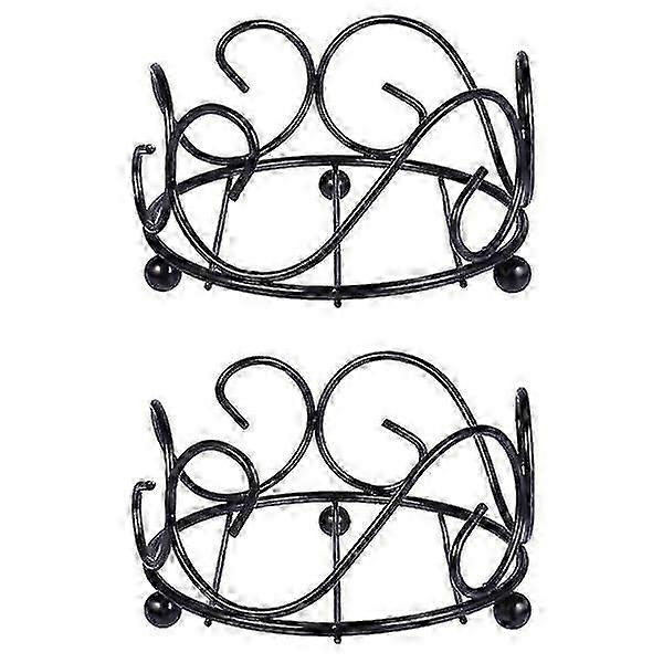 2pcs Wrought Iron Coaster Holder Premium Coaster Holder Creative Coaster Holder