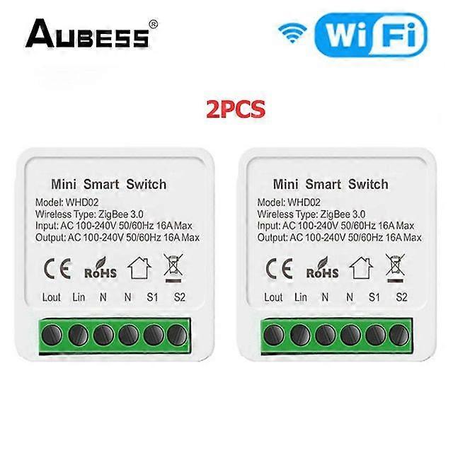 Tuya Zigbee / Wifi MINI Smart Switch 2 Way Control 16A Switch Smart Home