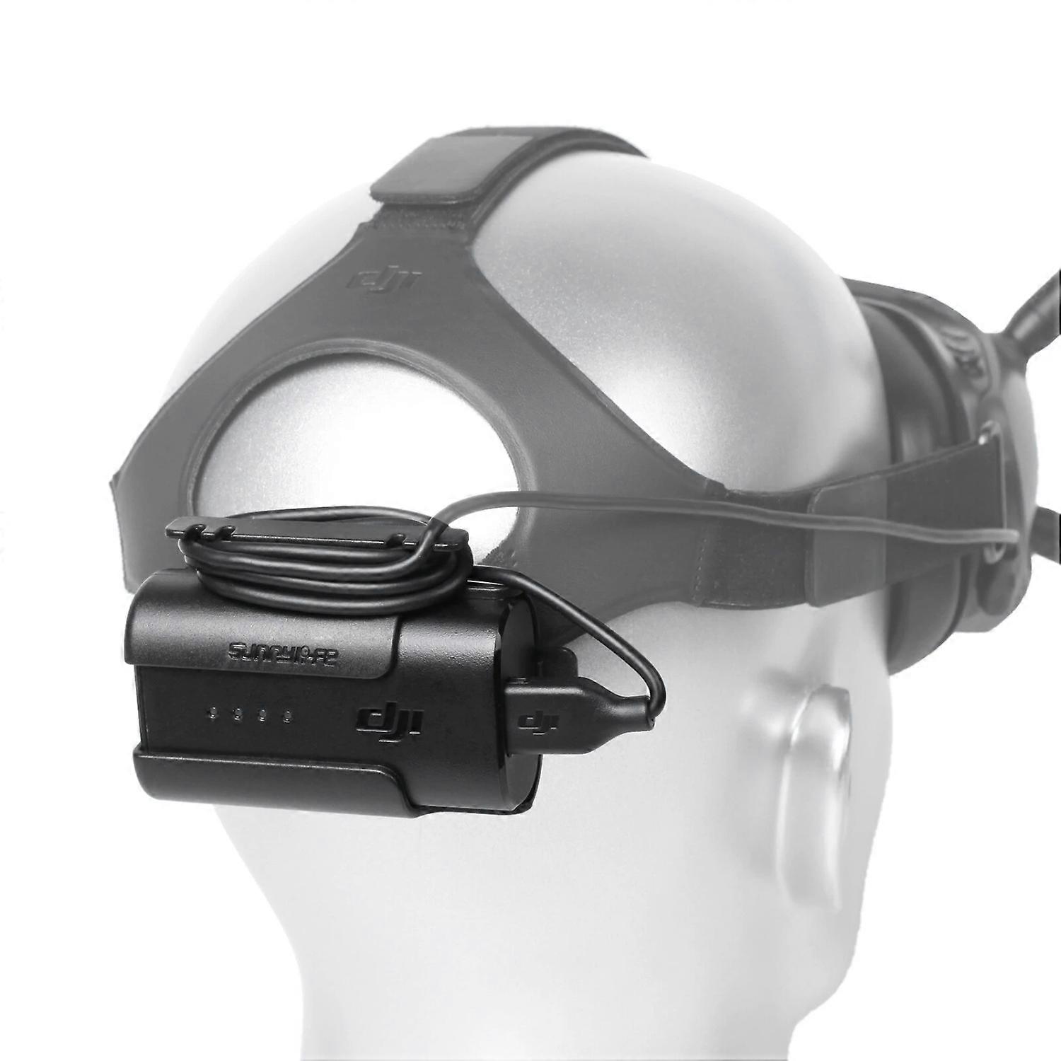 Sunnylife Headband Battery Storage Case Back Clip Holder for DJI FPV Goggles V2 Flying Glasses Power