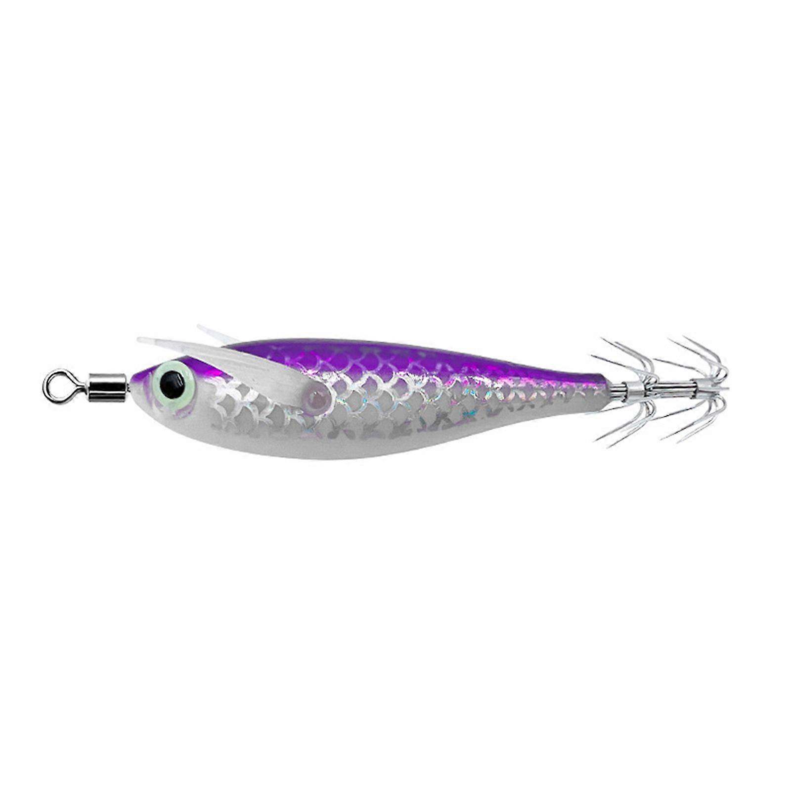 Assorted Color Round Belly Fishing Baits 3D Artificial Fishing Squid Jig Lures with Shrimp Designs for Effective Fishing